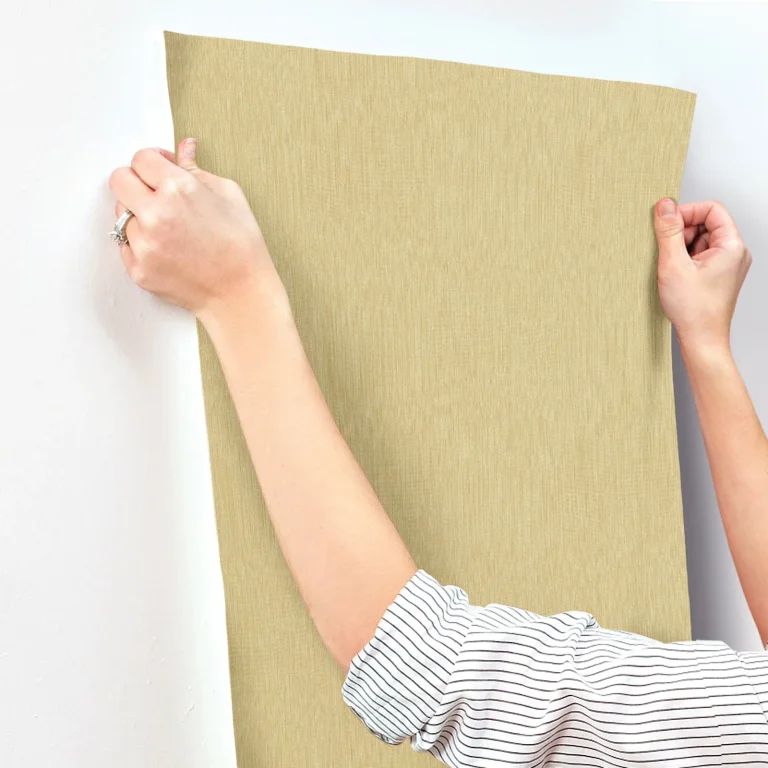 Linen Wallpaper - Yellow — Ảnh 3