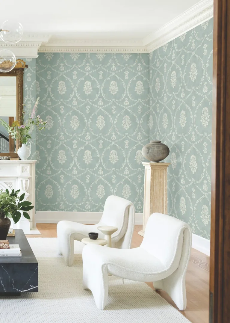 Ronald Redding Royal Damask Wallpaper - Jade — Ảnh 5