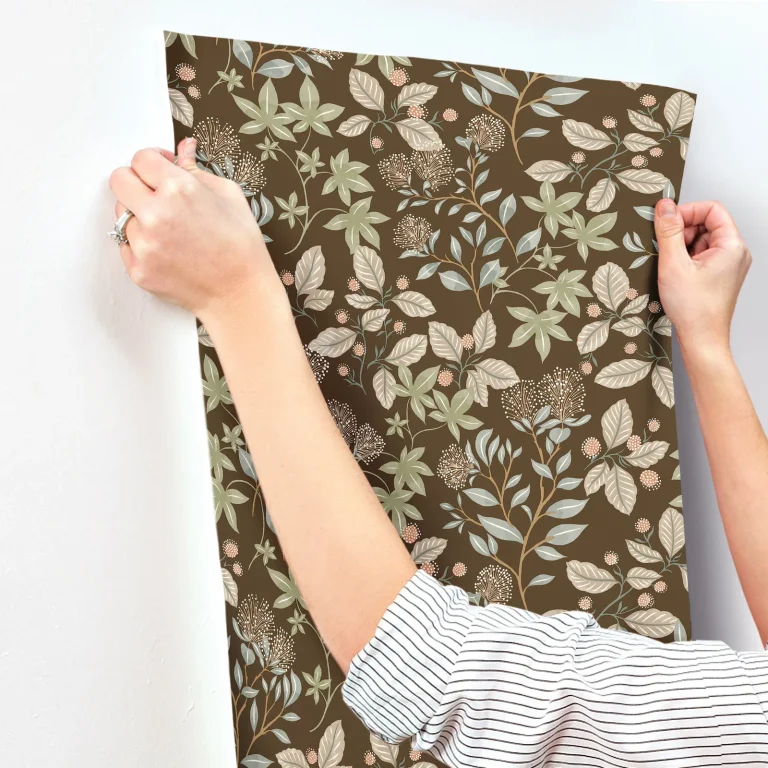 Mildred Botanical Trail Wallpaper - Espresso — Ảnh 7