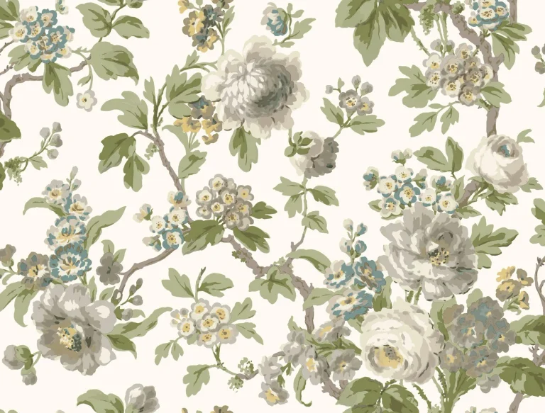 Beatrix Vintage Floral Wallpaper - Neutral — Ảnh 2