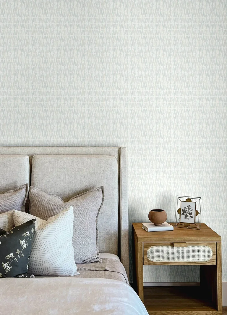 Chesapeake Nabi Geometric Wallpaper - Aqua — Ảnh 3