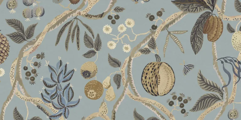 Tree of Life Mural, Light Blue