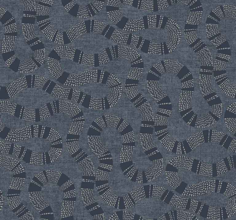 Ophidia Wallpaper - Navy
