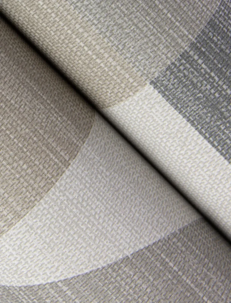 Winslow Geometric Faux Grasscloth Wallpaper - Stone — Ảnh 4
