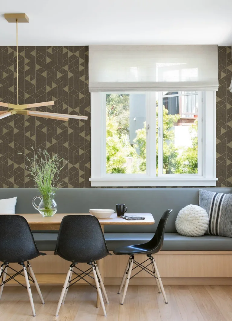 Fairbank Linen Geometric Wallpaper - Linen — Ảnh 5