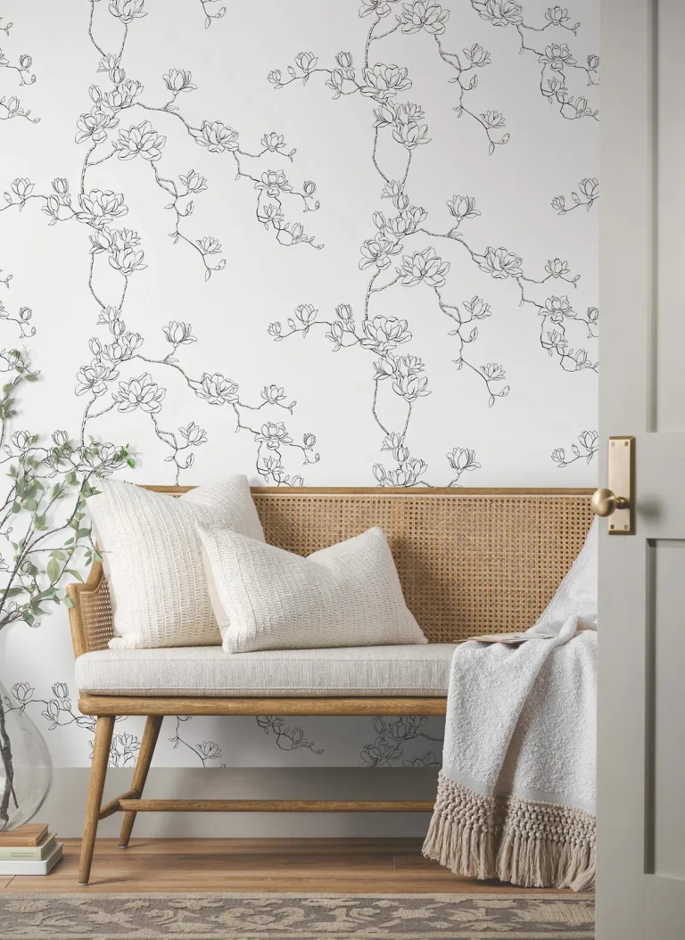 Magnolia Home Magnolia Branches Wallpaper - Black — Ảnh 3
