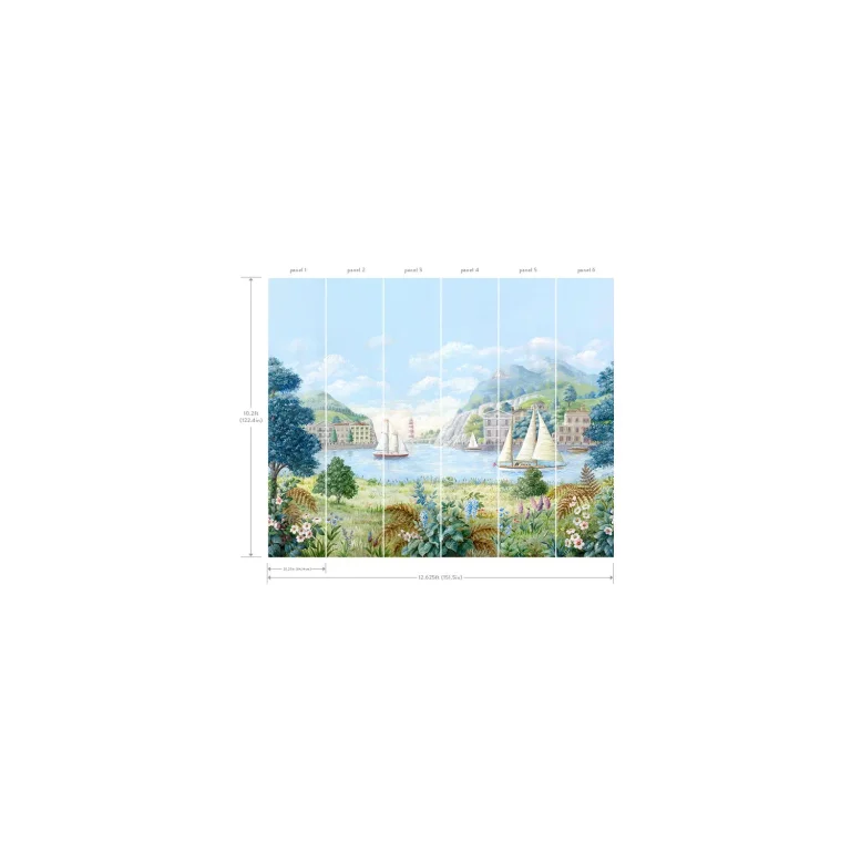 Safe Harbor Wall Mural - Sky Blue — Image 2