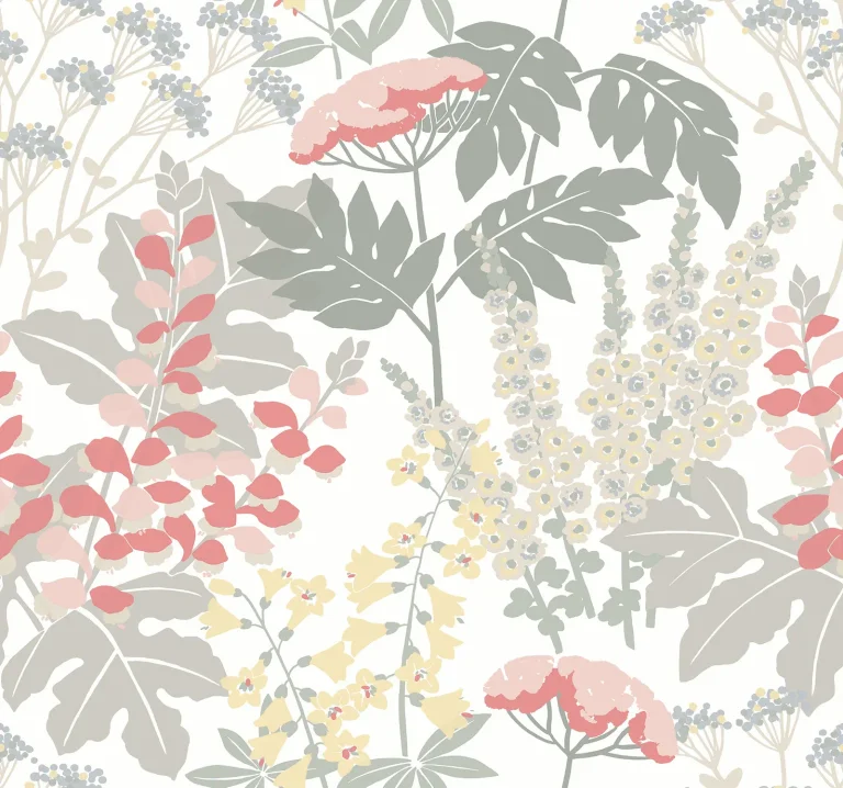 Brie Forest Flowers Wallpaper - Pink — Ảnh 4