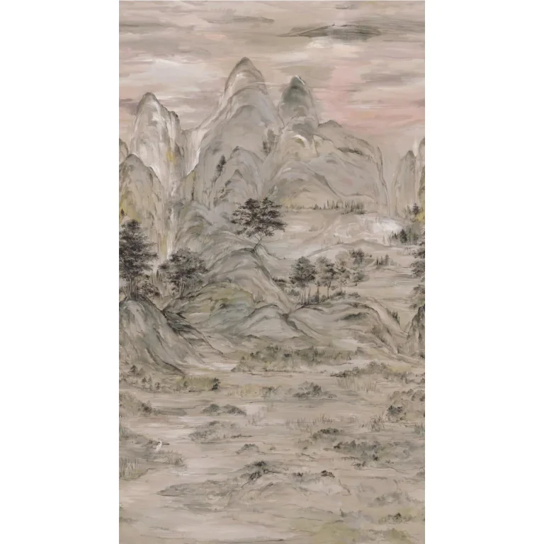 Ronald Redding Misty Mountain Wall Mural - Taupe — Ảnh 5