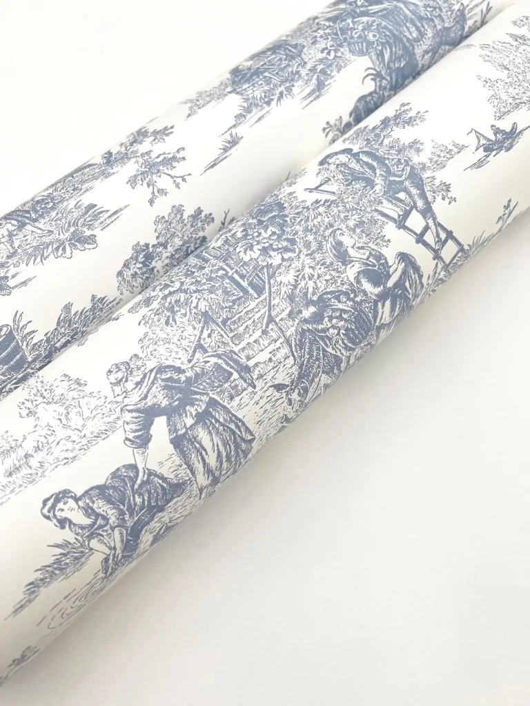 Campagne Toile Wallpaper - Blue/White — Ảnh 7