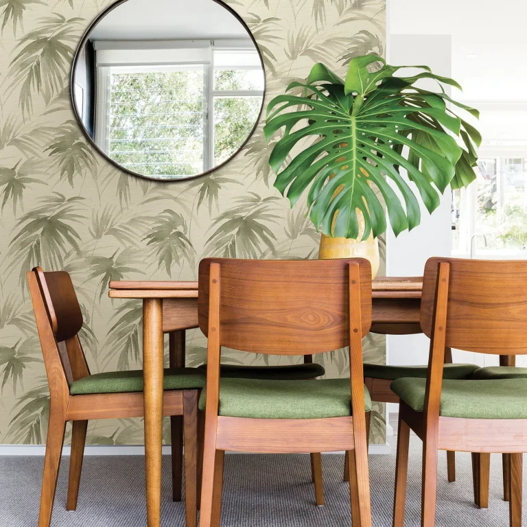 Darlana Grasscloth Wallpaper - Sage — Ảnh 2