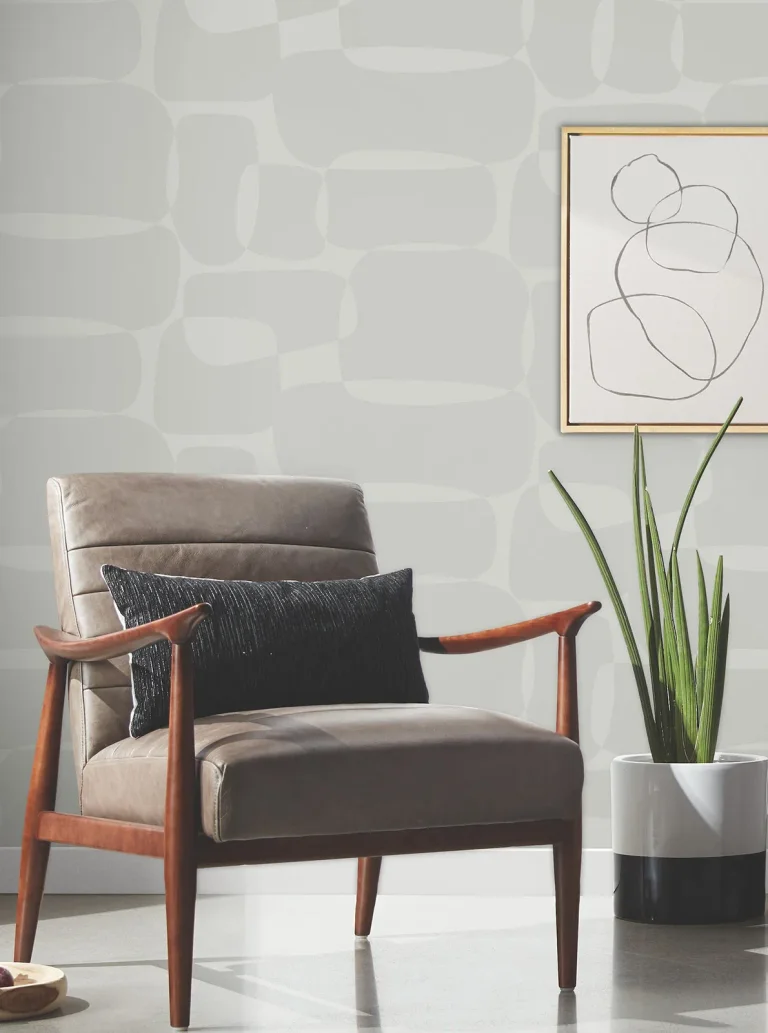 Block Wallpaper - Grey — Image 5