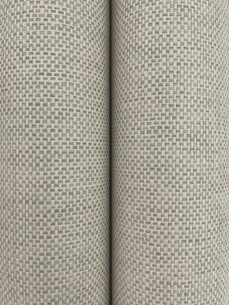 Ronald Redding Check Paperweave Wallpaper - Ash