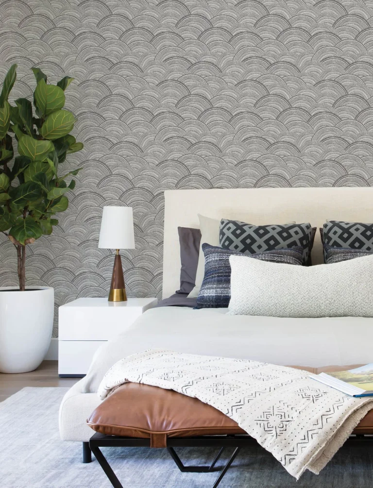 Encircle Geometric Wallpaper - Black — Ảnh 5