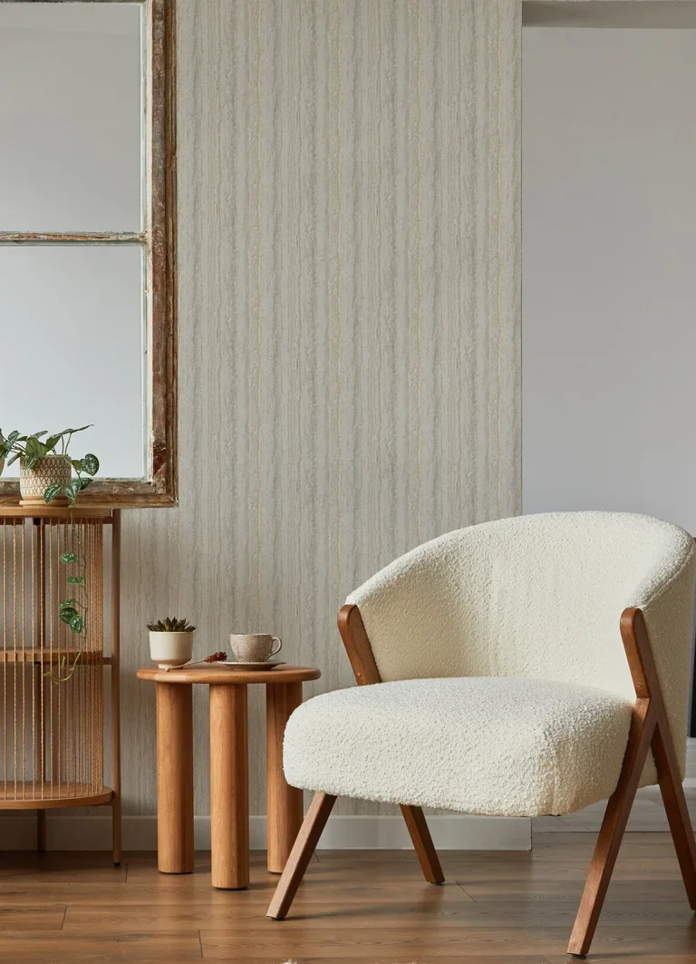 Hilton Marbled Paper Wallpaper - Taupe — Image 3