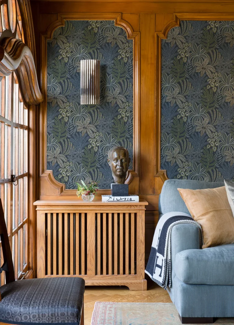 Sumner Woodland Botanical Wallpaper - Navy — Ảnh 3