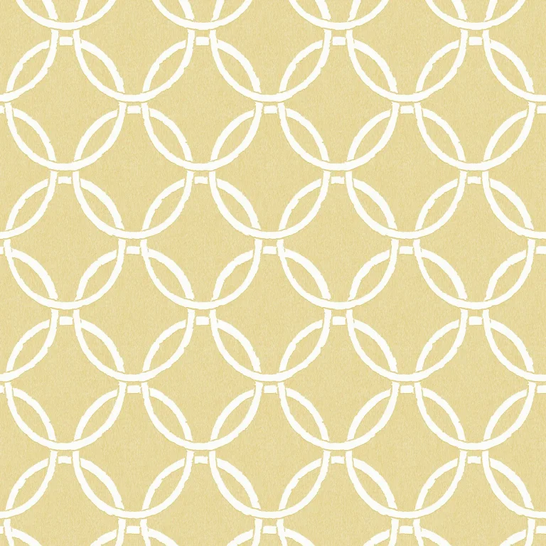 Chesapeake Quelala Ring Ogee Wallpaper - Yellow