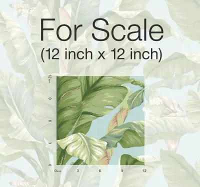Banana Leaf Peel and Stick Wallpaper - Blue/Green