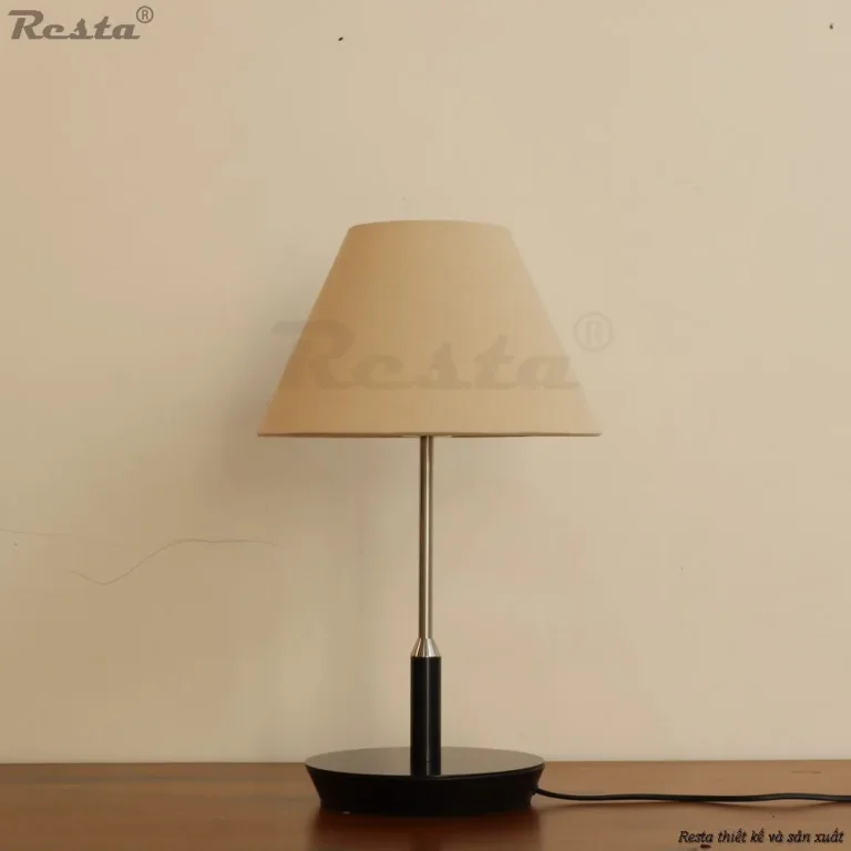 Đèn bàn Resta 25 - Màu đỏ - Màu inox + đen — Ảnh 6