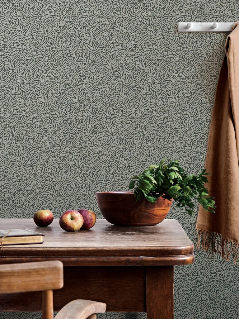 Anna Fern Trail Wallpaper - Dark Blue — Ảnh 3