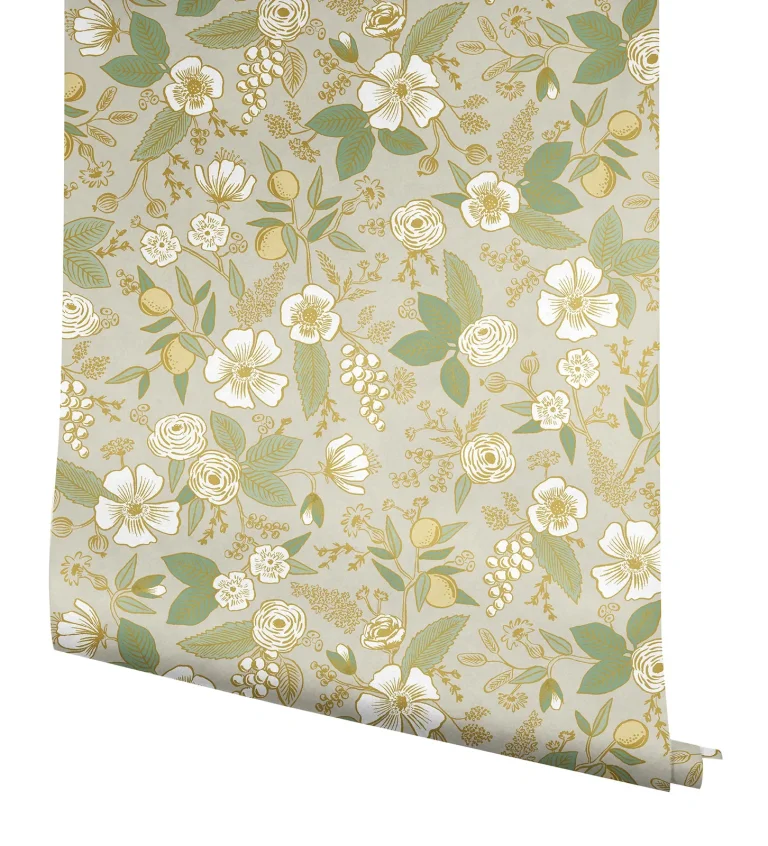 Rifle Paper Co. Colette Peel and Stick Wallpaper - Linen — Ảnh 6
