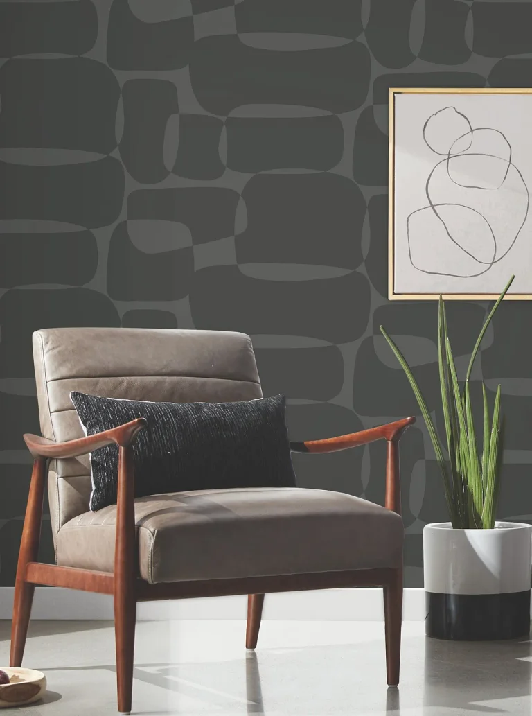 Block Wallpaper - Black/Metallic — Ảnh 4