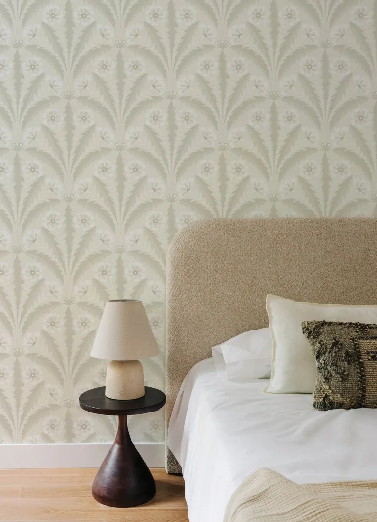 Chesapeake Tap Root Floral Damask Wallpaper - Beige — Ảnh 3
