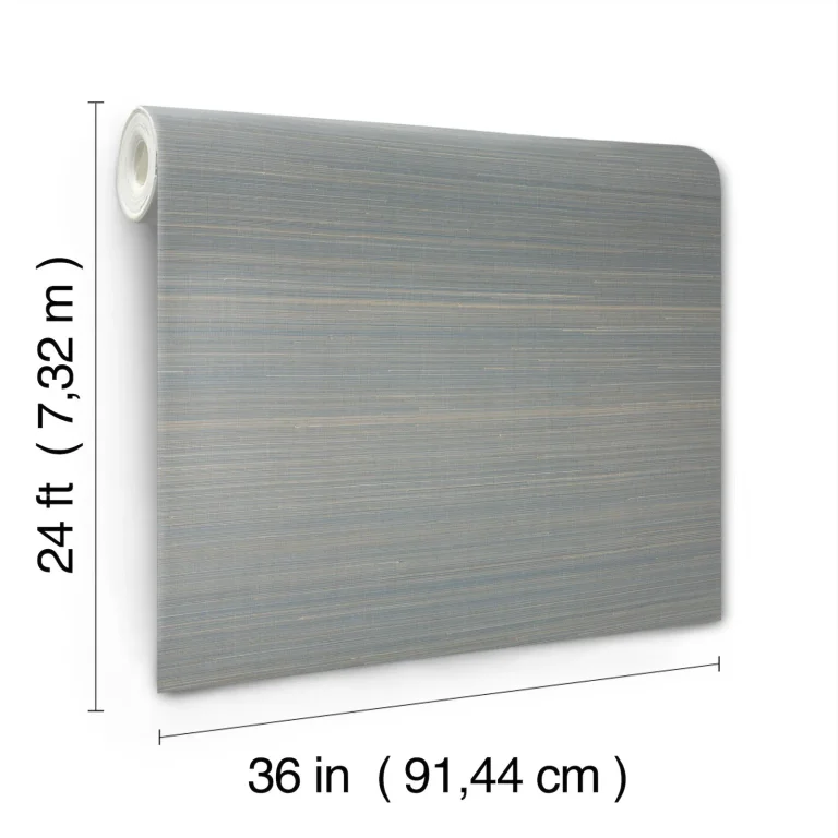 Ronald Redding Abaca Weave Wallpaper - Blue — Ảnh 3