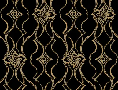 Candice Olson Pirouette Wallpaper - Black & Gold