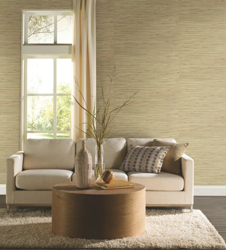 River Grass Wallpaper - Spa Green/Beige — Image 4