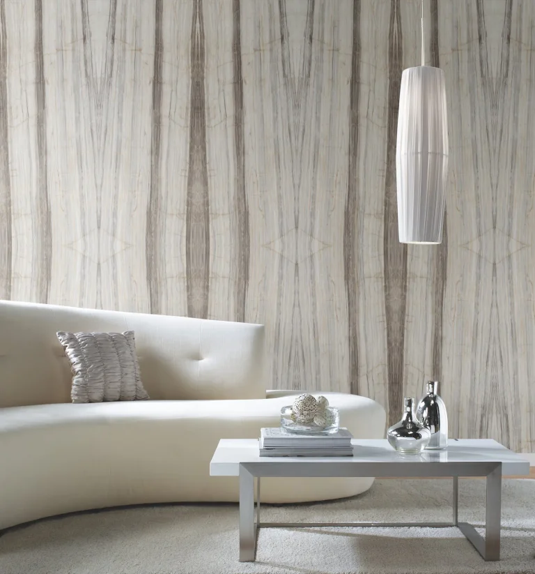 Spanish Marble Peel and Stick Wall Mural - Smoke — Image 2