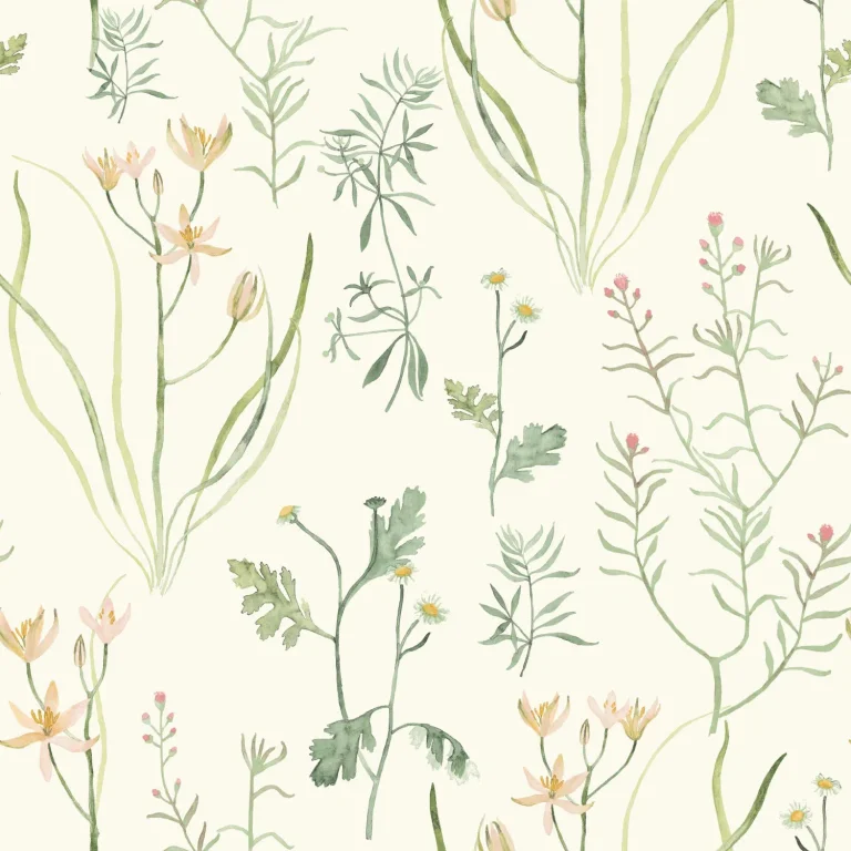 Alpine Botanical Wallpaper - Peach — Ảnh 6
