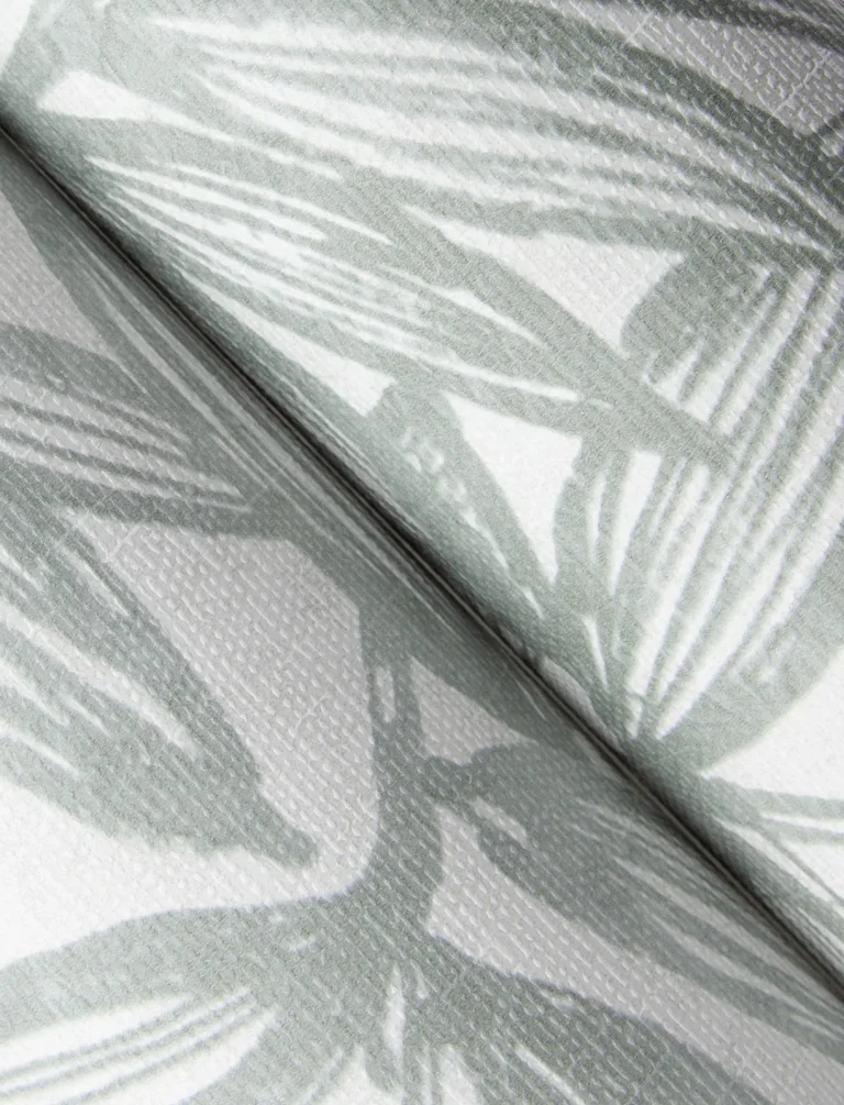 Rhythmic Leaf Wallpaper - Grey — Image 2