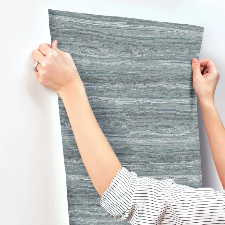 Chris Loves Julia Lyman Striated Wallpaper - Blue — Image 4