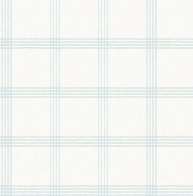 Chesapeake Twain Plaid Wallpaper - Baby Blue — Ảnh 5