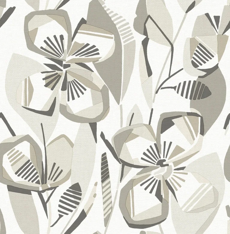 Nathalie Abstract Blooms Wallpaper - Beige — Ảnh 6
