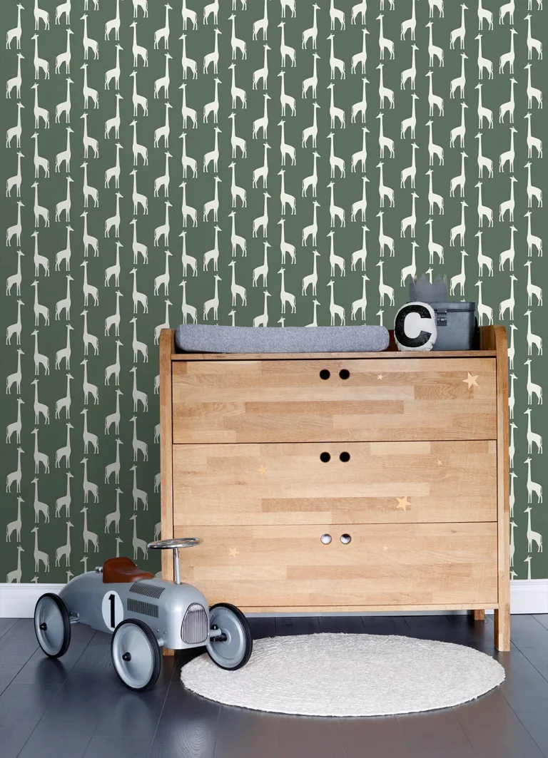 Chesapeake Vivi Giraffe Wallpaper - Green — Ảnh 3