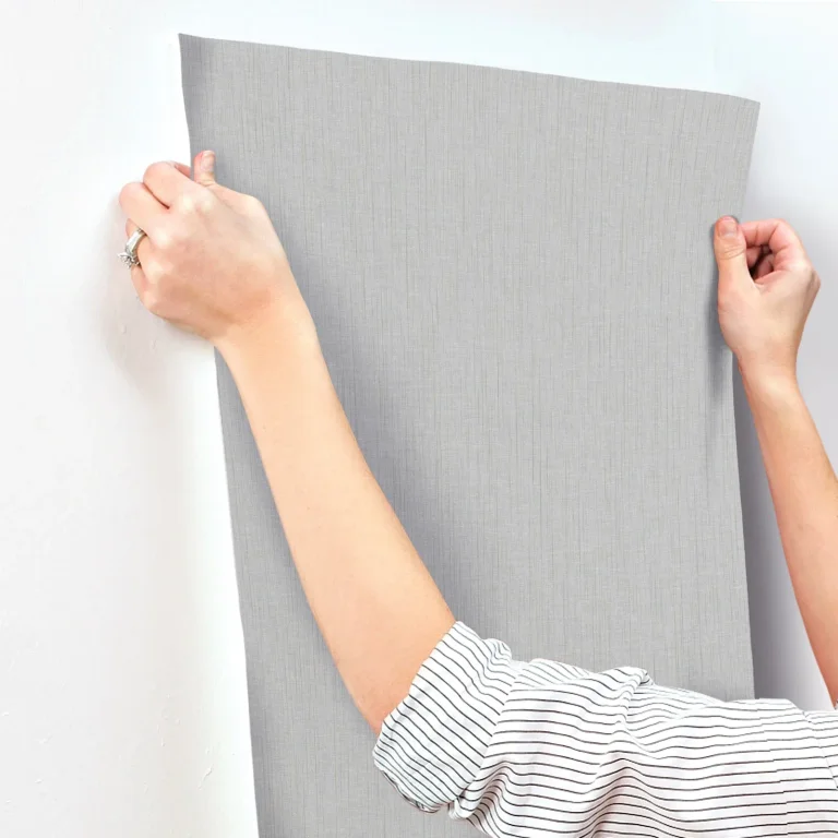 Silk Spun Tactile Stripe Wallpaper - Light Grey — Ảnh 6