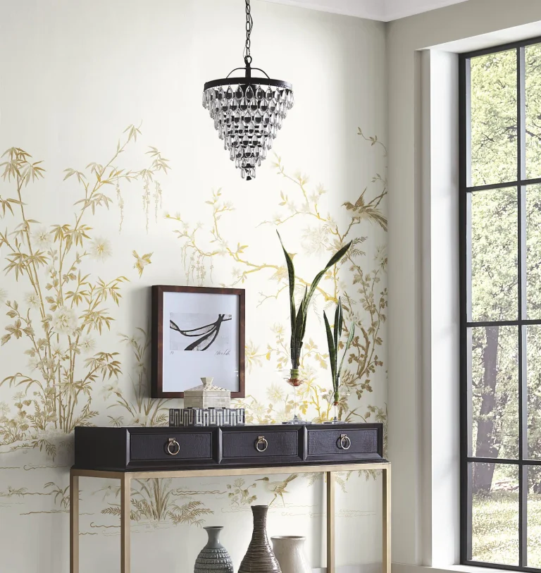 Ronald Redding Flowering Vine Chino Wall Mural - White — Ảnh 3