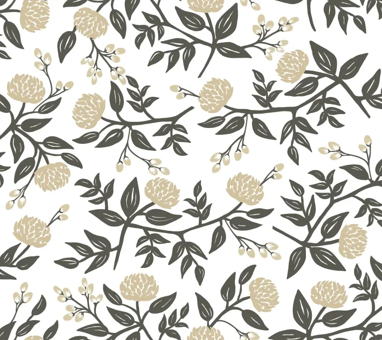 Rifle Paper Co. Peonies Floral Peel and Stick Wallpaper - Gold — Ảnh 4