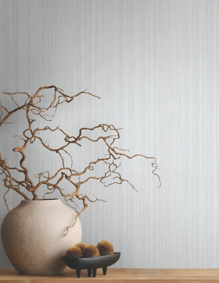 Indra Striated Wallpaper - Light Grey — Ảnh 5