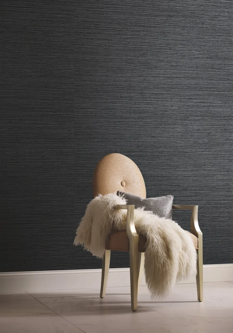 Shining Sisal Wallpaper - Black/Silver — Ảnh 5