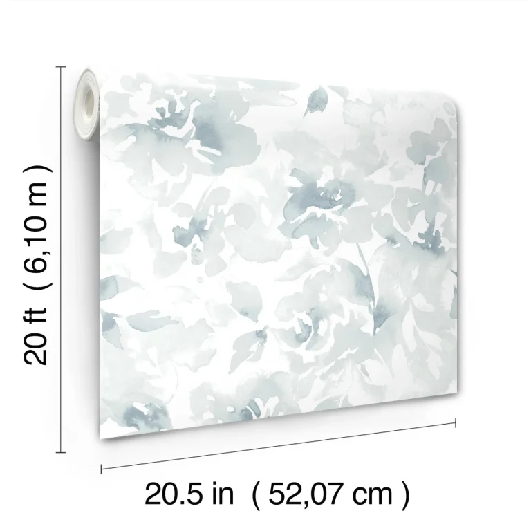 Magnolia Home Renewed Floral Wallpaper - Blue — Ảnh 3