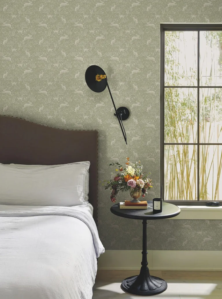 Rifle Paper Co. Fable Peel and Stick Wallpaper - Mint — Ảnh 4