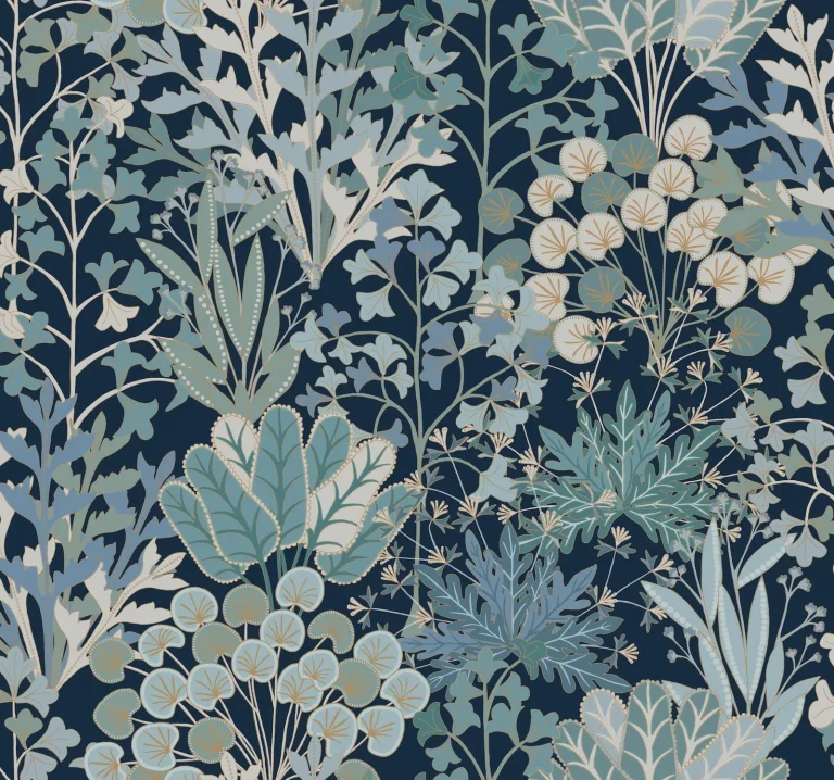 Forest Floor Wallpaper - Navy — Ảnh 5