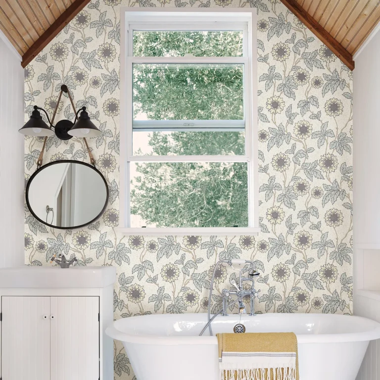 Leilani Floral Wallpaper - White — Ảnh 3