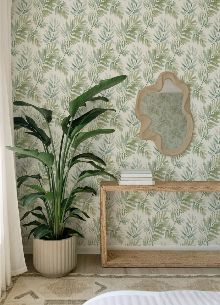 Serenade Ferns Wallpaper - Sea Green — Ảnh 3