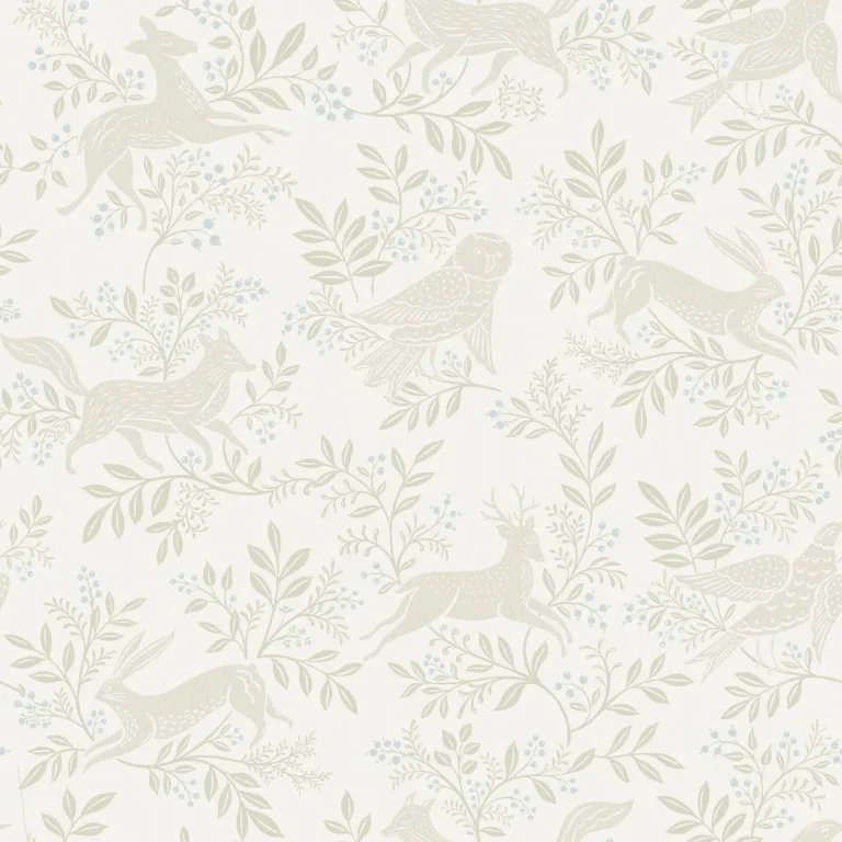 Chesapeake Revelry Forest Frolic Wallpaper - White — Image 5