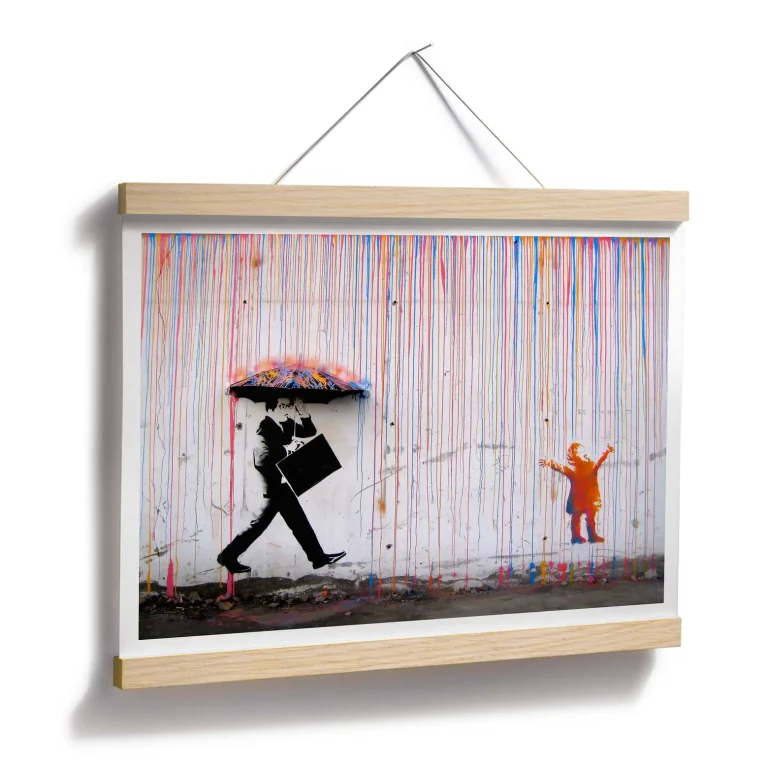 Banksy - "Coloured Rain" Poster - 30 x 24cm — Ảnh 4