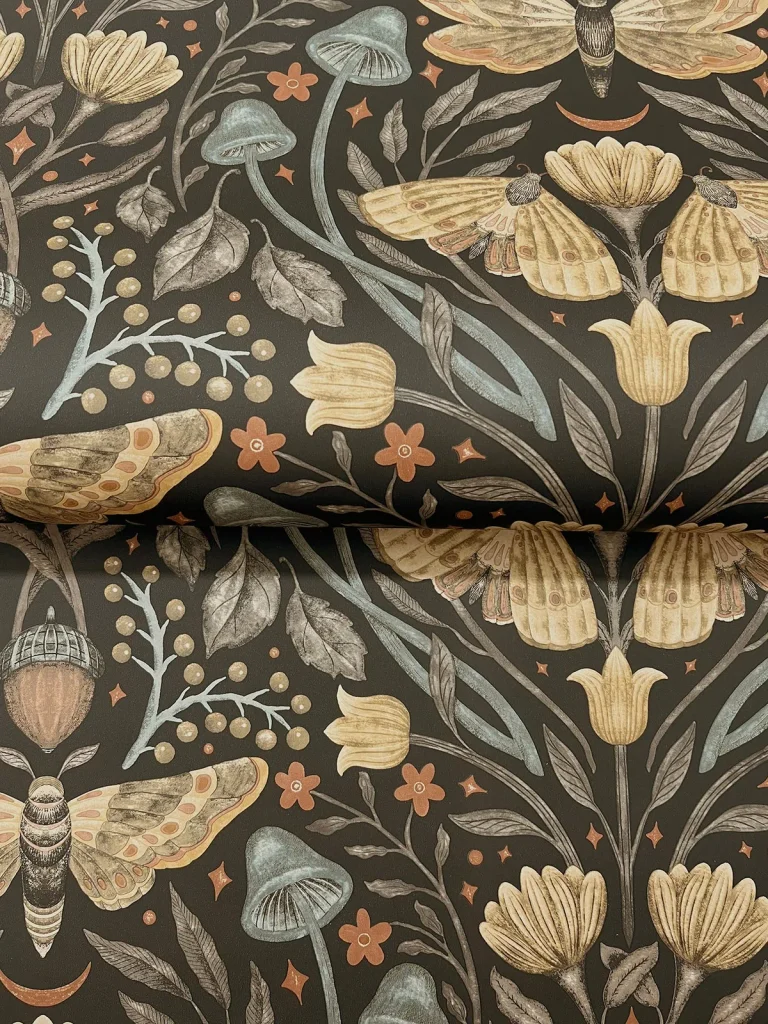 Chesapeake Mystic Moth Forest Magic Wallpaper - Black — Ảnh 7